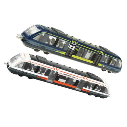 Didiseaon 2 Trenini Elettrici in per Giocattolo Simulazione Treno per Ragazzi Anni Regalo Sicuro e Durevole per Compleanni e Feste
