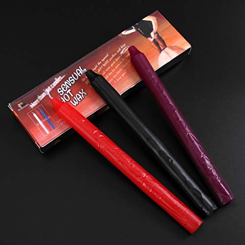 Luoem Low Heat Bondage Candles Romantic Candles Wax Dripping Candles Couples Lovers (3 Pack) #TOP6