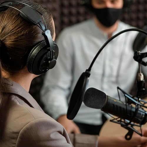 10 Stück Mikrofonabdeckung Schaumstoff Hohe Dichte Verdickte Mikrofonschutz für Mikrofon Windschutz Schwarz Mikrofonschaum Abdeckung Einweg für die meisten Standard-Handmikrofone (7 * 6 cm)