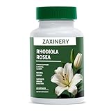 ZAXINERY Rhodiola Rosea Supplement 500mg - Rhodiola Rosea Extract for Energy, Stress Relief, Mood and Focus - Adaptogenic Herb Supplement - Gluten Free & Non-GMO - 60 Vegan Capsules