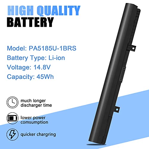 QIOUZW PA5185U-1BRS Laptop Battery for Toshiba Satellite C55 C55D C55T S55 S55T L55 C50-B L55T L55D C55-B C55-B5200 C55-B5299 C55-B5300 C55-B5302 E45-B4100,P/N: PA5184U-1BRS PA5195U-1BRS PA5186U-1BRS by QIOUZW - Image 3