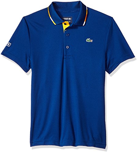Lacoste Ss Pique Ultra Dry W/Multi-Color Collar Piping, Dh3122 Shirt