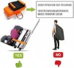 Ceinture de voyage de siège auto à Valise, Bracelet de voyage pour siège auto pour convertir Siège voiture enfant et bagages de cabine à l'aéroport Car strap Transporter,Safe Travel Solution pour le siège de voiture de transport (Orange)