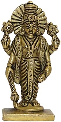 Universal Hub Indian Goddess Vishnu Statue Meditation Figure Indian Goddess Hand Carved Decorative Ornaments for Home Office Temple Decoration Religious Item for Pooja