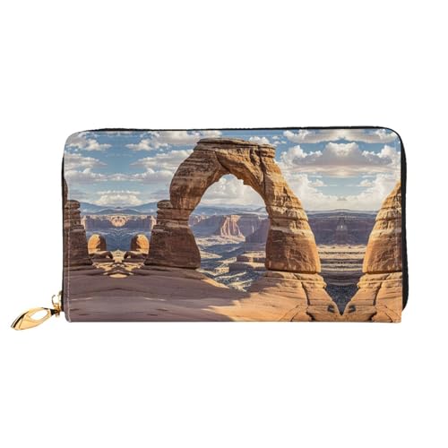 Porte-cartes de crédit Arches National Park portefeuille cuir femme long