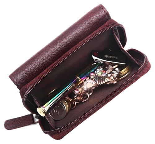 Image of WildHorn customised Gifts for Men | Personalized Leather Wallet for Mens -Name /Logo Printed on Wallet I Customised Ideas for Men Boy Love Husband Employees Clients (GWLW 2052 Maroon)