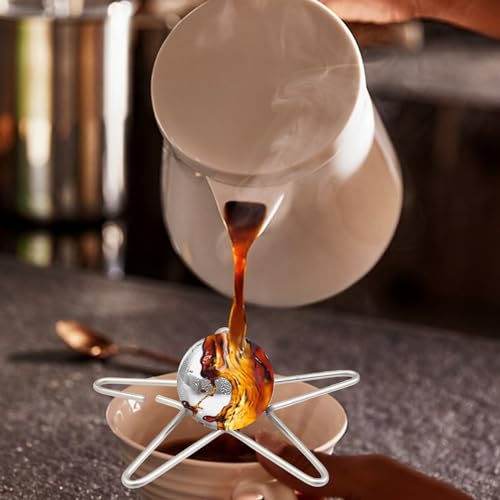 Bolas de hielo reutilizables de acero inoxidable para café miniatura 3