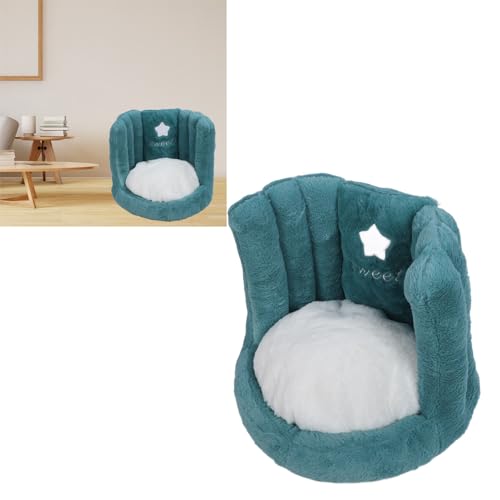 Coussin de chaise en velours vert Cocoarm avec dossier en coton PP