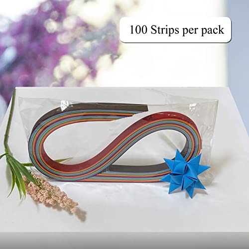 Mix Of Colors Paper Strips For Weaving Projects (Multi Color Packs). Paper Strips For Moravian Stars, German Stars And Froebel Stars. 100 Strips Per Pack (3/4 Inch, Multi Color) #TOP2