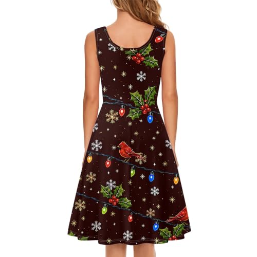 Image of TOADDITDO Womens Summer Sleeveless Tank Dress with 2 Side Pockets XS-4XL Plus Size