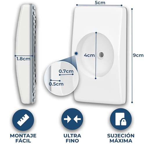 Miniatura 3 de Hoffenbach 4x Almohadillas De Protección Para Pared Protectores Antideslizantes Para Barandilla Y Barreras De Escalera Seguridad Infantil Y Para Mascotas