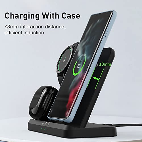 Carregador sem fio,base de carregamento rápido de 15 W para Samsung S22 Ultra/S22+/S22/S21/S20/S10,S