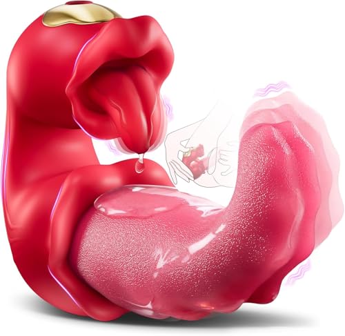 Zungen-Vibrator sex spielzeug für die frauMit 10 Leckmodi für die Klitoris und 10 Swing-Vibrationsmodi Vibration für Frauen mit G-Punkt-und Klitorisstimulator geeignet für Vibratorensets für frauen