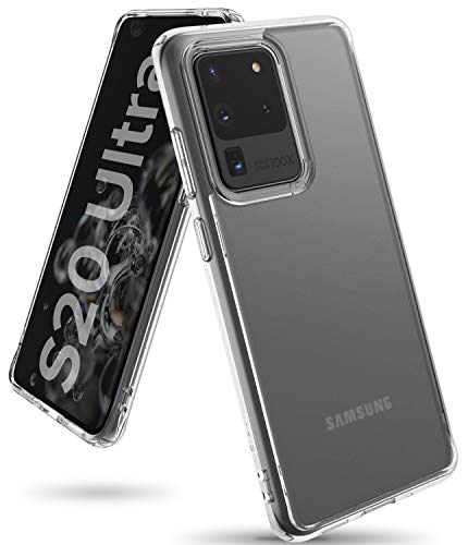 Ringke Fusion Compatible with Galaxy S20 Ultra Case 5G (2020), Matte Finish Back Soft Shockproof TPU Bumper Phone Cover - Matte Clear