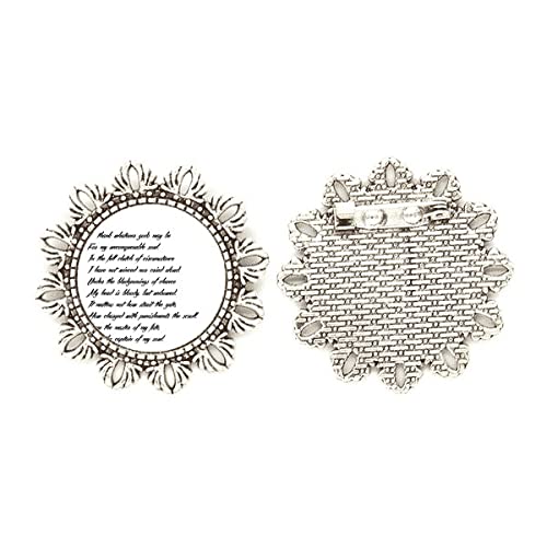 Broche de plata Never Surrender perfecto para lucir en solapas de chaquetas y americanas