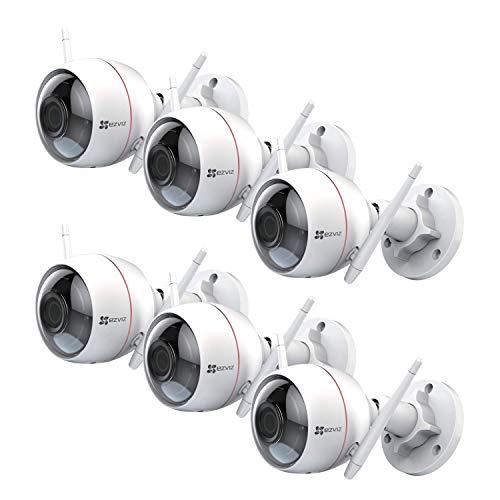 EZVIZ C3W / ezGuard 1080p - Wireless Wi-Fi Security Camera with Remote Activated Alarm System (6-Pack)