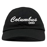 Top Level Apparel Columbus Ohio Script Embroidered Low Profile Soft Crown Unisex Baseball Dad Hat Bl
