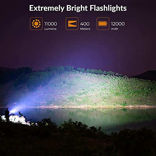 Sofirn Q8 Pro Powerful 11000 Lumen Super Bright Led Torch with USB C Charging User Interface Anduril 2.0 with 4 18650 Batteries and Charge/Discharge Function - Image 2