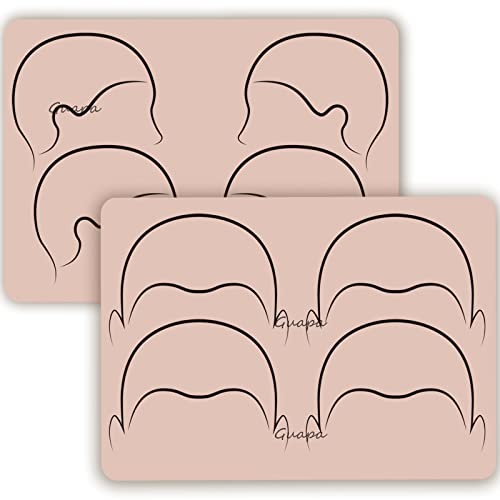 Scalp Tattoo Practice Skin 2 Sides Pre Draw Hairlines Design Silicone Tattoo Practice Pad for SMP...