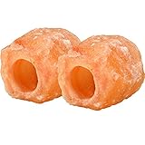 MaoTopCom 2 Pack Himalayan Salt Candle Holders for Tealight Candle, Home Decoration