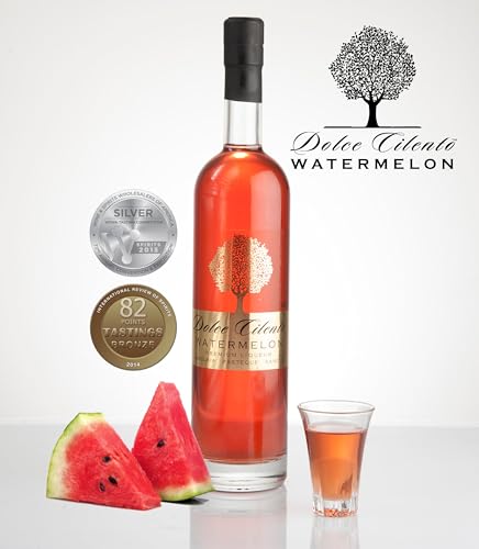 Watermelon Liquor 750ml - Dolce Cilento Watermeloncello Italian 25% Liquor (2 Medals)