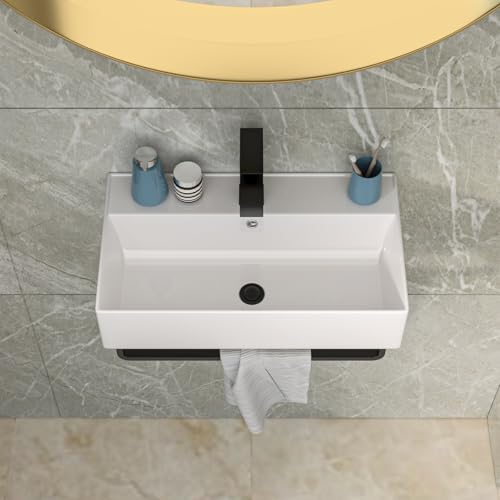 Lordear-21-x-12-Inch-Wall-Mounted-Bathroom-Sink-with-Towel-Rack-Modern-White-Wall-Hung-Sink-for-Small-Bathrooms-Rectangular-One-Hole-Porcelain-Vanity-Sinks