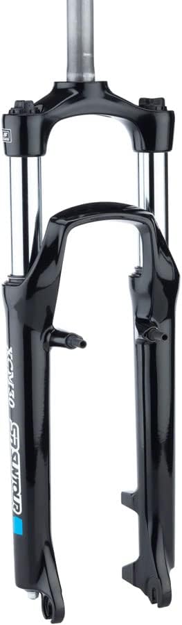 SunTour SR XCM Suspension Fork: 26"" 1"" Threadless Steerer 100mm Travel Linear, Black