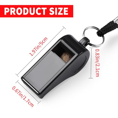 SPORTIC Whistle,3 Pack Durable Plastic Whistles with Lanyards – Loud Crisp Sound for Coaches, Referees, Training, Emergencies, and Outdoor Activities