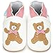 Juicy Bumbles Lauflernschuhe Mädchen Krabbelschuhe Babyschuhe/Rosa Teddybär 2-3 Jahre (Größe 26)
