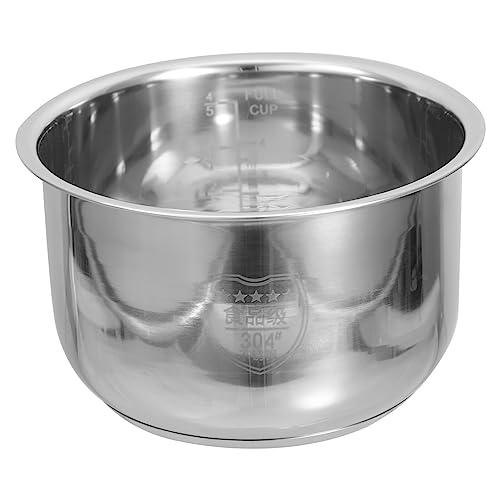 PACKOVE Stainless Steel Rice Cooker Liner - 2L Inner Pot Accessories