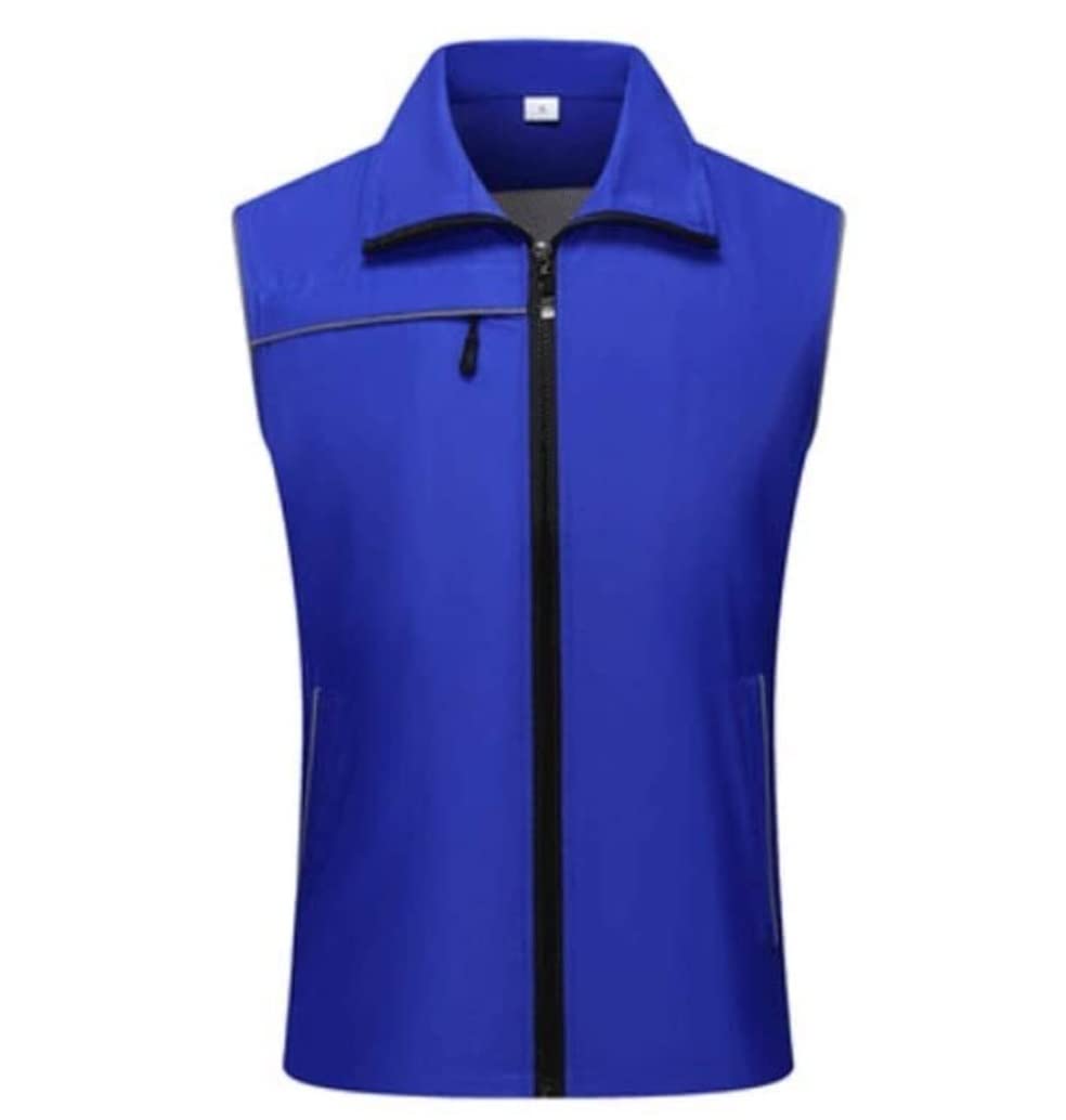 chaleco reflectante, With Pockets And Zipper Activity Vest Reflective(Onecolor,XX Large)