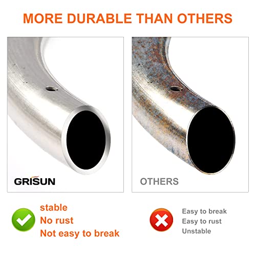 Grisun Fire Pit Burner Ring Kit 18 Inch, Propane Fire Pit Kit For Gas Fire Pit, Come With Propane Fire Pit Hose Kit And Upgraded Spark Ignition Kit, Diy Round Gas Fire Pit Kit, Stainless Steel #TOP6