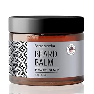 Beard Balm for Men – Travel Pack – Supports Thicker Beard, Pearl Snap Scent, Natural Ingredients Butter Reduces Dryness & Enhances Look – 2 oz