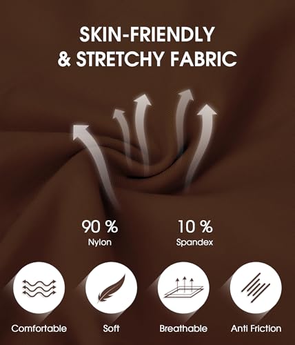 Yeblues Women 3 Pack Seamless Slip Shorts for Under Dress Smooth Boyshorts for Yoga/Bike/Workout Shapewear Shorts4