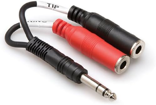 Hosa Stereo Breakout 1/4 in Trs to Dual 1/4 in Tsf