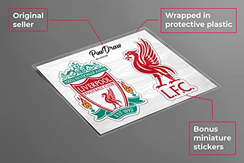 FC Liverpool Footboll Soccer Decal Vinyl (Any Sizes) Stickers for Fans / You'll Never Walk Alone (3")