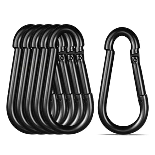 High-PQ 6PCS 4IN(M10) Galvanized Steel Carabiner Clip Spring Snap Hook