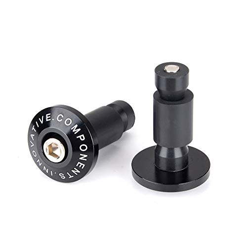 Goldfire Motorcycle 7/8'' Handle Bar End Weights Handlebar Grips Cap Anti Vibration Silder Plug Fits For Yamaha Kawasaki Dirt Bike (Black) #TOP2