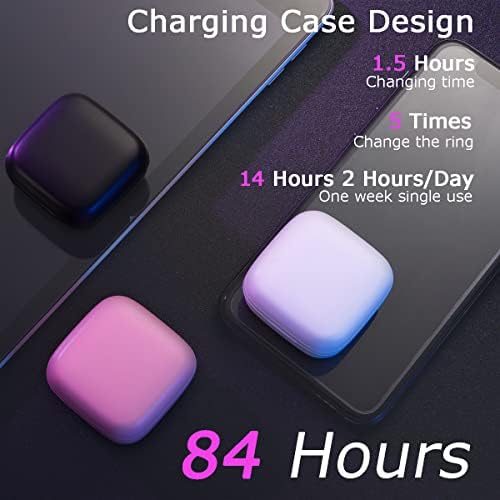 Tiktok Bluetooth Remote Control Scrolling Ring, TIK Tok Page Turner Wireless Fingertip Gadget Shutter Clicker Rechargeable Selfies for iPhone iPad Android (Pink)