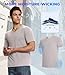 BAMBOO COOL Men's Undershirts V Neck, Moisture Wicking Soft T-Shirt, Stay Tucked Classic Fit, Tag-Free, 3-Pack