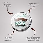 Billy Jealousy Bulletproof Strong Hold Mustache Wax, Conditioning Travel-Friendly Styling Product with Woodsy Lavender, Tropical Fruit, and Oak Moss Scent, 2 Oz - Image 4