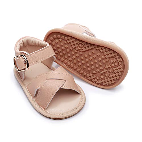Baby Girls Sandals Rubber Sole Non-Slip Summer Outdoor Toddler Flat Shoes Infant Cute Little Kids First Walker Shoes #TOP2