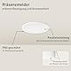 Oktaplex Noa Präsenzmelder Decke 360 Grad 24GHz IP65 Radar Bewegungsmelder 6m Anwesenheitssensor Badezimmer geeignet Unterputz flach weiß 230V