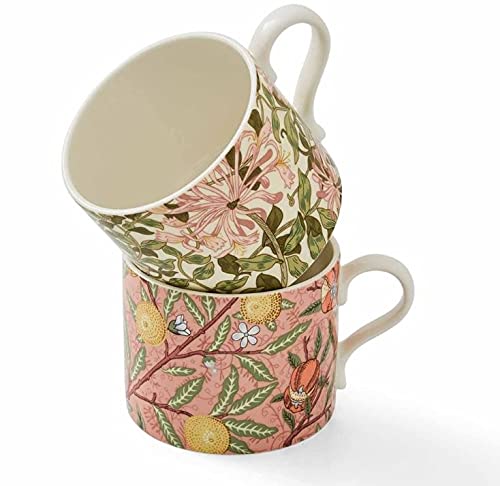 Portmeirion Morris & Co. Fruit and Honeysuckle Set of 2 Mugs