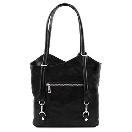 Tuscany Leather Patty - Leather convertible bag - TL141497 (Black)4