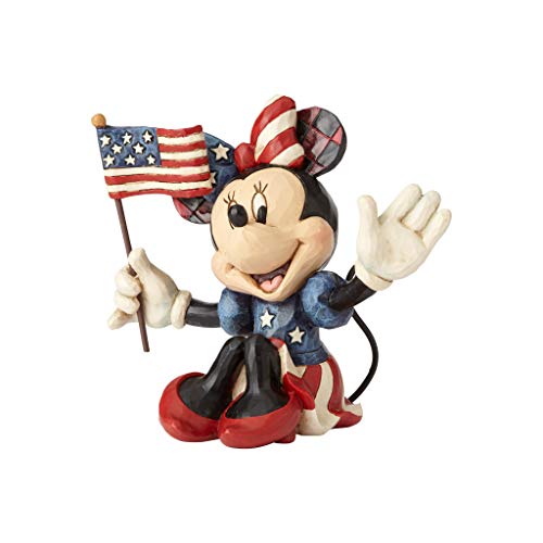 Enesco Disney Traditions By Jim Shore Patriotic Minnie Mouse Miniature Figurine, 3.125 Inch, Multicolor #TOP1