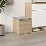 Generico Cassetto Contenitore Rovere Sonoma 40,5x40x40 cm in Multistrato con Piano d'Appoggio e Cassetto Portaoggetti