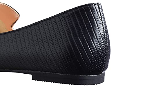Image of FEVERSOLE Women's Loafer Flat Pointed Fashion Slip On Comfort Driving Office Shoes