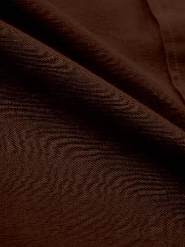 Image of Men's Linen Cotton Casual Shirt | Regular Fit Plain Shirt for Men | Long Sleeve Shirt for Casual & Formal Wear