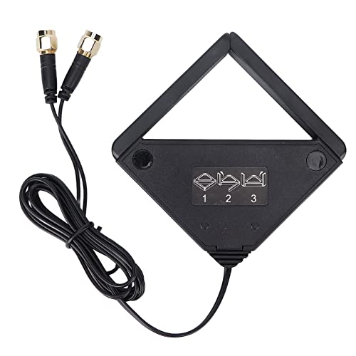Fyearfly Antena externa de doble banda, conector RPSMA de 2,4 G/5 GHz, aumenta la fuerza de la señal, diseño plegable, ángulo ajustable, base magnética